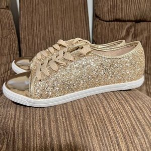 Gold Glitter Sneaker